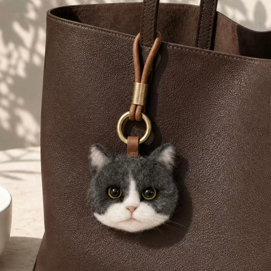Handmade Wool Felt Dog & Cat Bag Charm