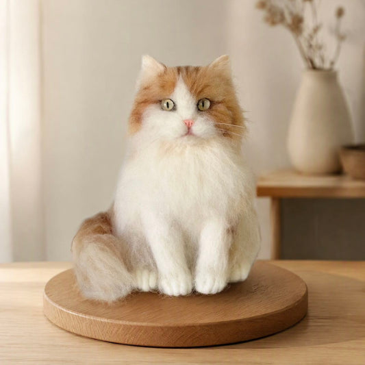 Custom Needle Felted cat Replica