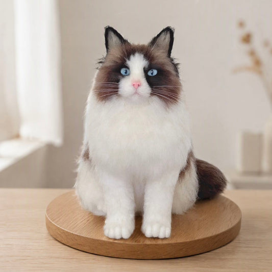 Custom Needle Felted cat Replica
