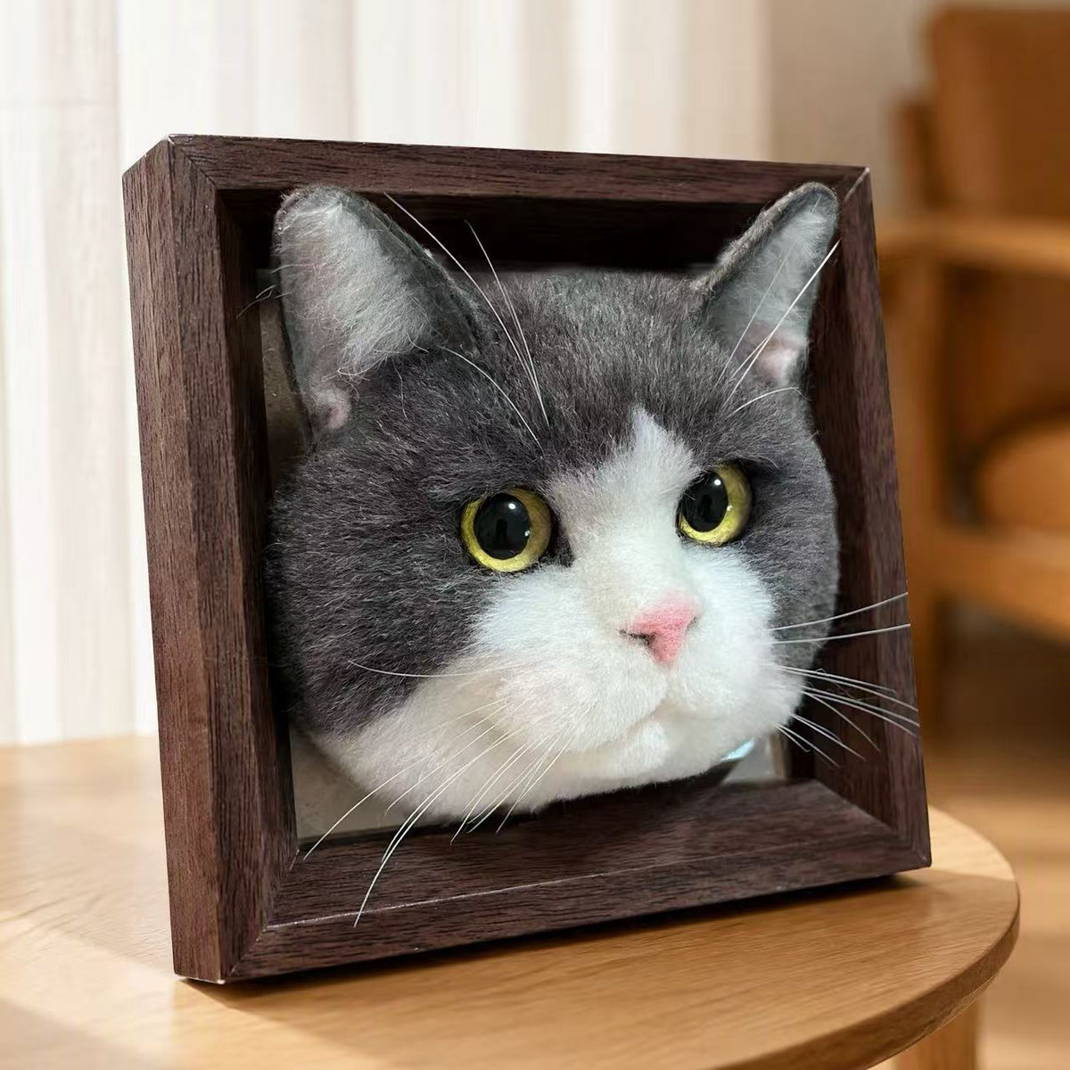 Framed Pet Portrait Needle Felted