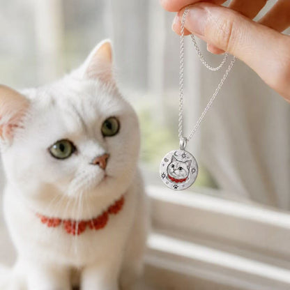 Wollymemory Custom Pet Silver Nnecklace