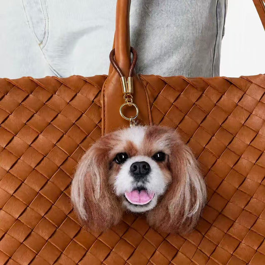 Handmade Wool Felt Dog & Cat Bag Charm